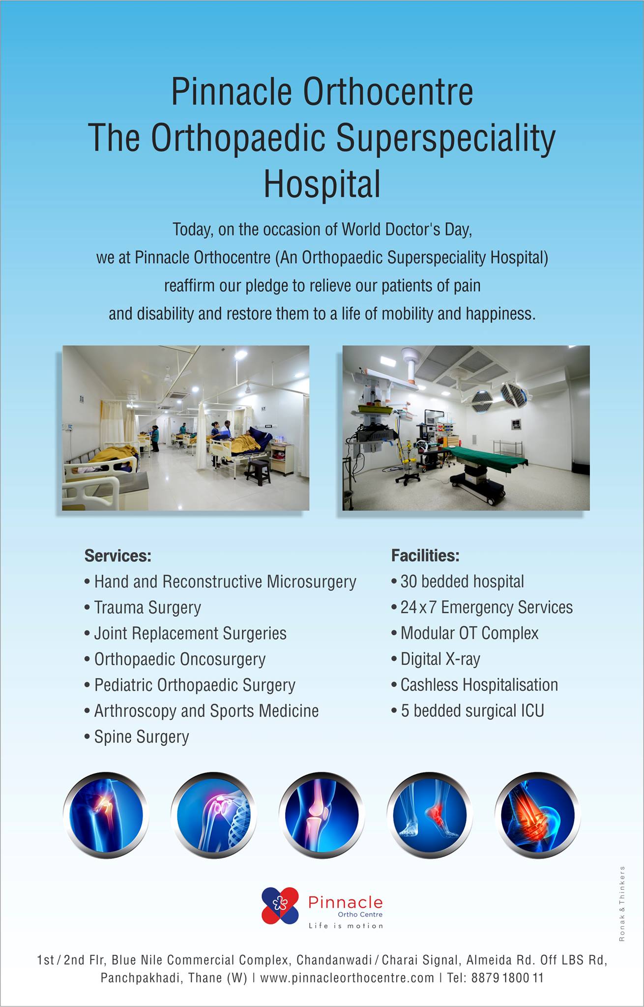 Pinnacle Orthocentre Orthopaedic Superspeciality Hospital